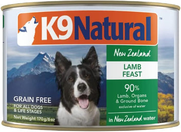 K9 Natural - Bpa & Gelatin Free Canned Dog Food - Lamb, 6Oz (12 Pack)