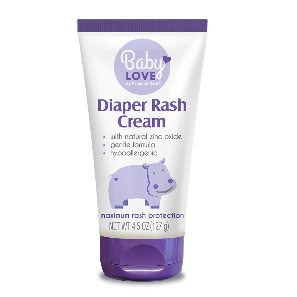 Baby Love Diaper Rash Cream. Prevents, Soothes and Treats Diaper Rash. Gentle Formula with Natural Ingredients. 4.5 Oz / 127 g