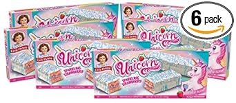 Little Debbie Unicorn Cakes, 48 Individually Wrapped Strawberry Cakes, 8 Count (Pack Of 6)