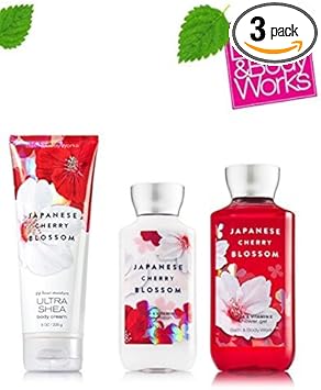 Bath & Body Works Signature Collection " Japanese Cherry Blossom" Gift Set ~ Body Cream ~ Shower Gel & Body Lotion ~