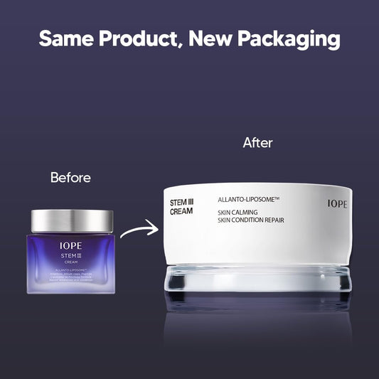 Iope Stem Iii Intensive Moisturizer - Anti-Aging Face Cream With Niacinamide, Dermatologically Tested, Skin Barrier Repair With Peptide, Fine Lines & Wrinkle Care, Korean Skincare, 1.69 Fl Oz