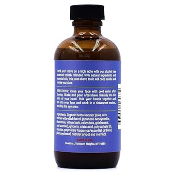 Taconic Shave Lavender Lime Aftershave Splash – Calming Citrus Herbal After Shave For Men – Alcohol-Free, Natural Skin Soother – 4 Oz Usa Made : Beauty & Personal Care
