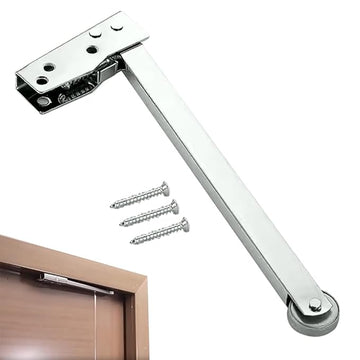 Automatic Door Closer with Adjustable Spring – Heavy-Duty Fire Door Coordinator for Double Doors | Smooth & Controlled Closure with Metal Wheels