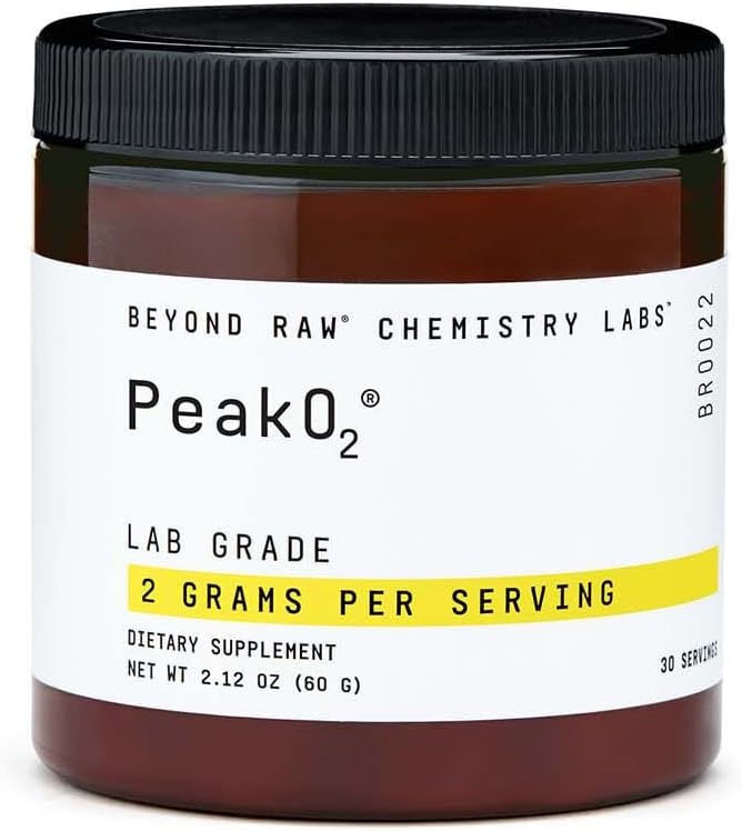 Beyond Raw Chemistry Labs Peak 02 Powder | Provides Endurance During Workouts | 30 Servings