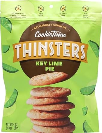 Thinsters Cookies, Key Lime Pie Cookies Thins, 4 Oz Pack