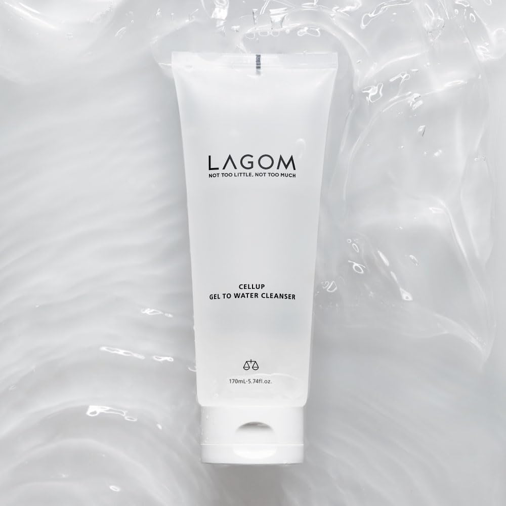 Lagom Cellup Gel To Water Cleanser | No Foam Transparent Formula, Jelly Texture, Morning Cleanser, Hydrating Daily Face Wash 5.74 Fl Oz : Beauty & Personal Care