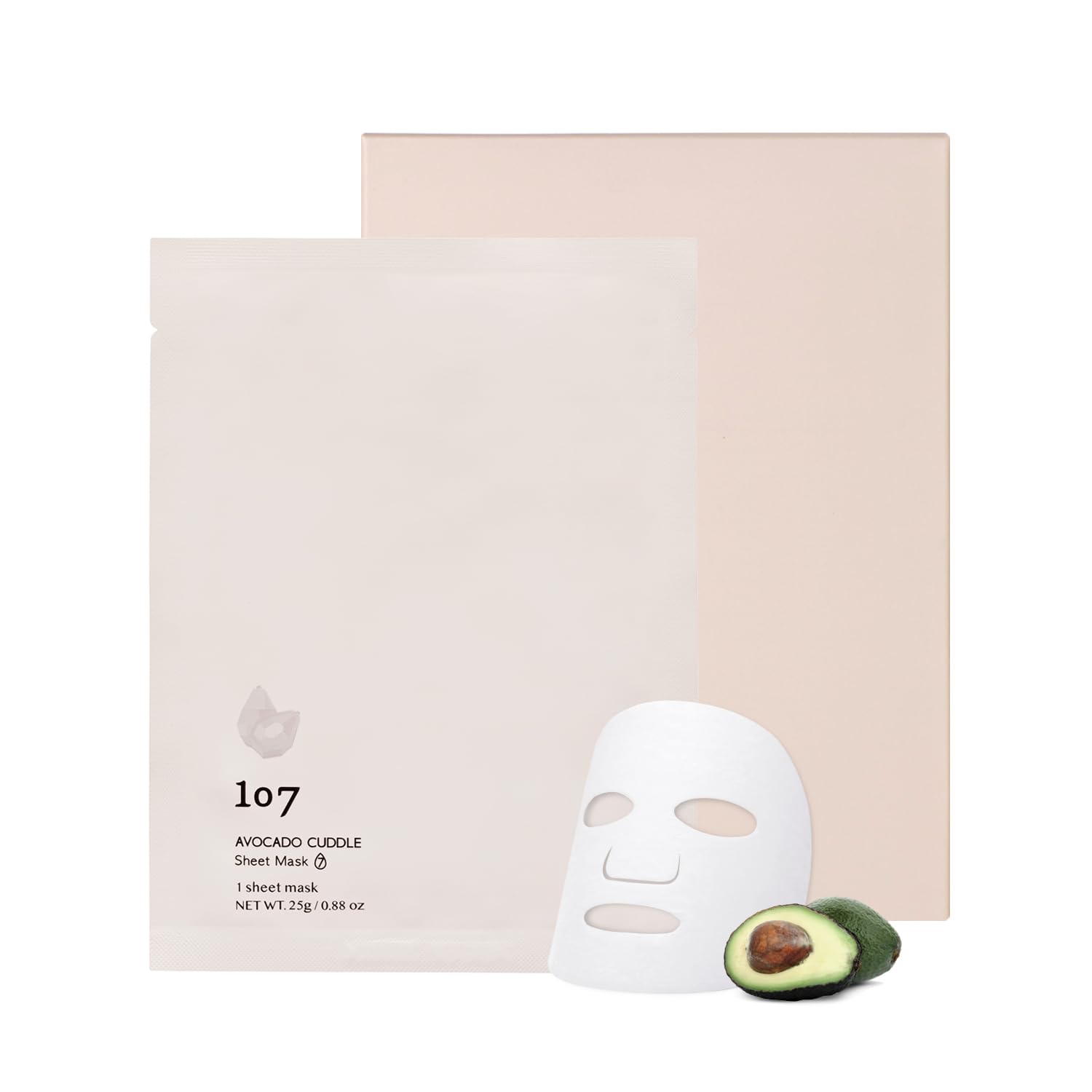 107 Avocado Cuddle Sheet Mask Pack Of 5 | Facial Sheet Mask | Korean Facial Mask | Korean Skin Care | Moisturizing | Hydrating