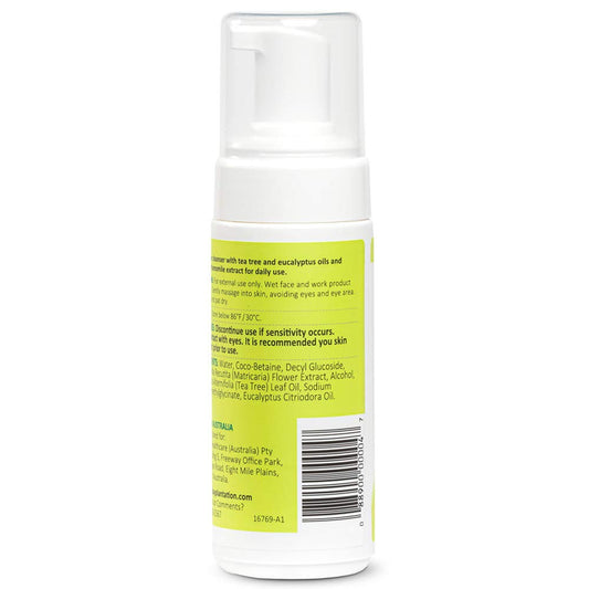 Thursday Plantation Tea Tree Face Wash Foam, Gentle Soap-Free Skin Cleanser, 5.1 Fl Oz