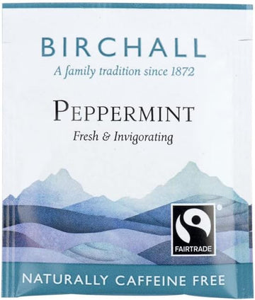 Birchall Tea Bags Peppermint Tea Gift Set, Experience The Cool And Crisp Flavors Of Peppermint Leaves Tea, Box Of 250 Enveloped Plant-Based Tea Bags