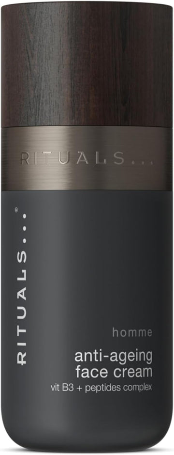 Rituals Homme Anti-Ageing Face Cream, Anti-Ageing Face Cream For Men Enriched With Vitamin B3 And Peptides Complex, 50Ml