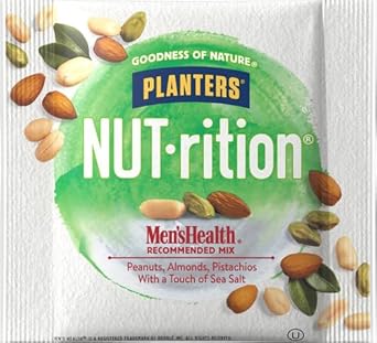 Planters Nut-Rition Men'S Health Recommended Nut Mix With Peanuts, Almonds, Pistachios Sea Salt, 7 Ct Of 1.25 Oz Packs