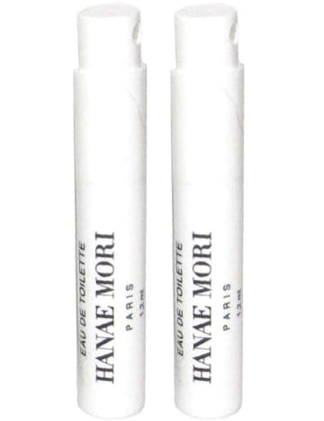 2 Hanae Mori Butterfly Edt Spray Sample Perfume Travel Vial .04 Oz/ 1.2 Ml Each Lot