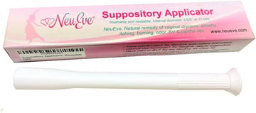 NeuEve® Vaginal Suppository Applicator, Reusable (1/Pack) – 3.5/8” Internal Diameter – Fits Most Brands, Pills, Tablets, Capsules, and Vitamin E Suppositories – Not for Cream – Easy Clean