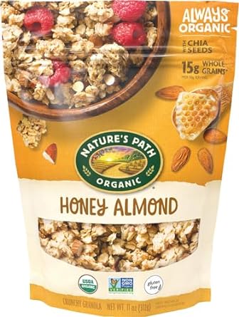 Nature's Path Organic Gluten Free Honey Almond Granola, 11 Ounce