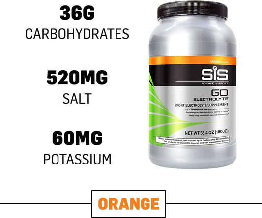 Science in Sport Go Electrolyte Energy Drink Powder, Orange Flavor Sports Performance & Endurance Supplement - 3.52 Lb