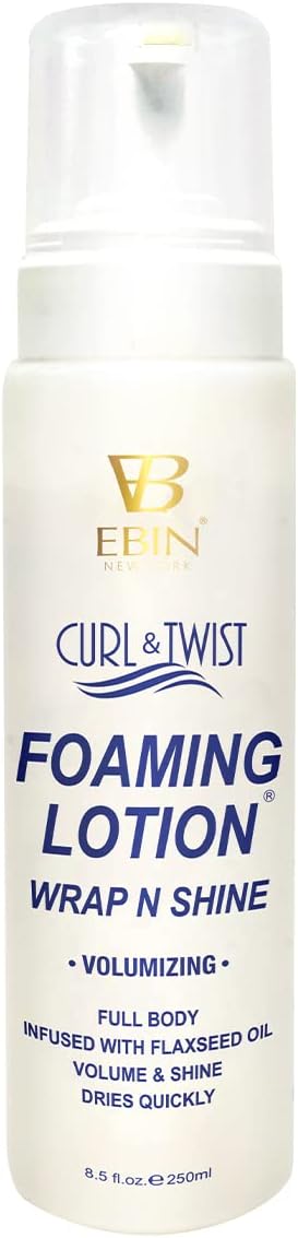 Ebin New York Curl & Twist Foaming Lotion Volumizing 8.5 Oz