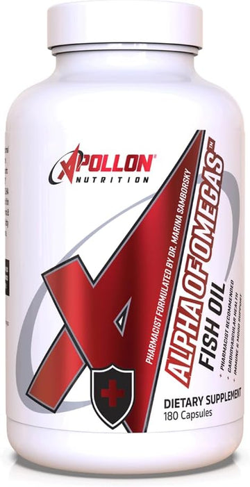 Apollon Nutrition Alpha of Omegas Fish Oil, EPA, DHA, Brain, Cardiovas