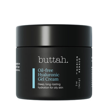 Buttah Skin By Dorion Renaud Oil-Free Hyaluronic Gel Cream 2Oz - Daily Moisturizer - Hyaluronic Acid For Deep Hydration - Am & Pm Moisturizer - Naturally Based Skin Care - Black-Owned Skincare