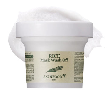 Skinfood Rice Mask Wash Off 3.5Oz / Gently Exfoliates The Skin/Softening With Nutrient Rich Rice