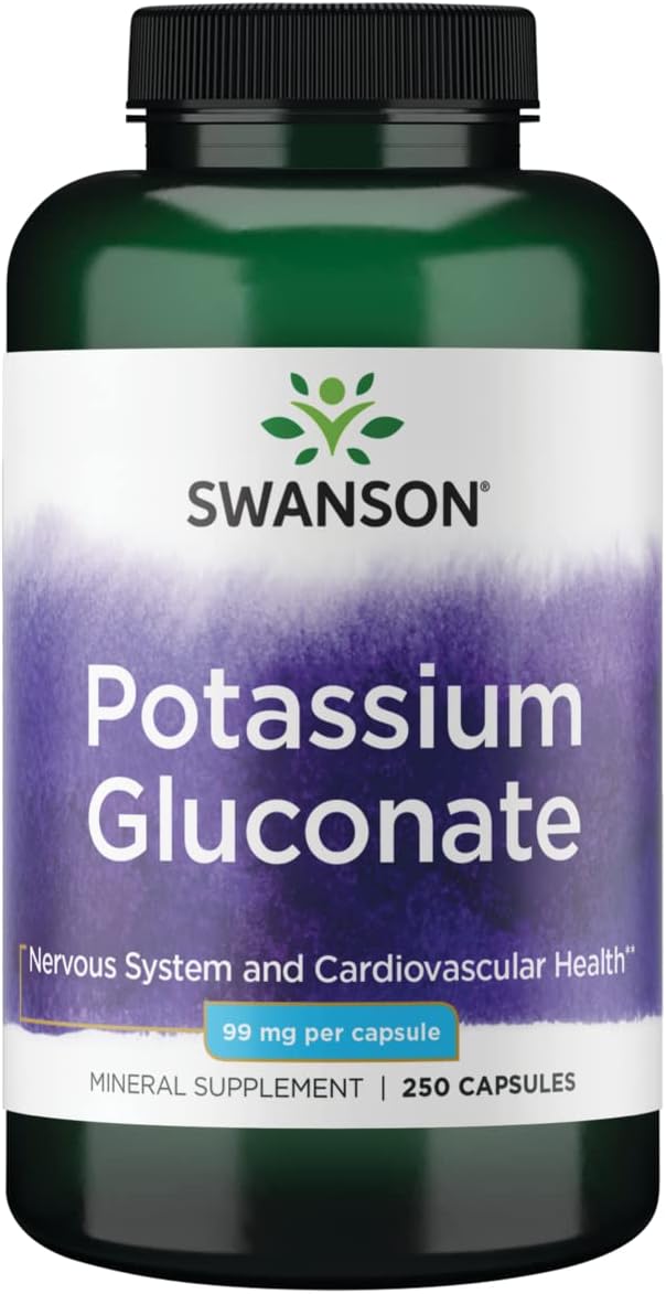 Swanson Potassium (Gluconate) 99 Milligrams 250 Capsules