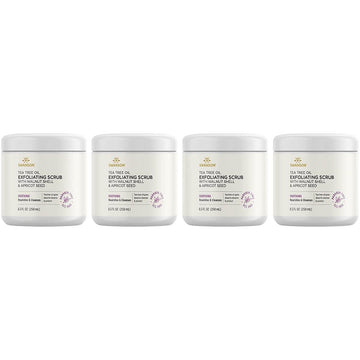 Swanson Tea Tree Oil Exfoliating Scrub 8.5 Fl Ounce (250 Ml) Scrub (4 Pack)