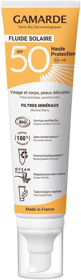 Gamarde Sun Care Fluid High Protection Spf50 Organic 100Ml