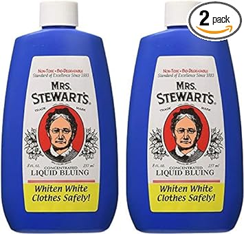 Mrs. Stewart's Bluing 8oz. Pack of 2 : Health & Household