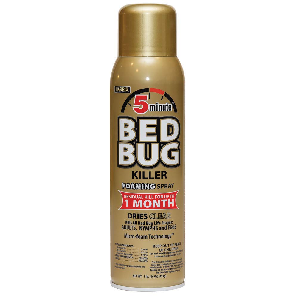 Harris 5-Minute Bed Bug Killer Aerosol Spray, 16Oz