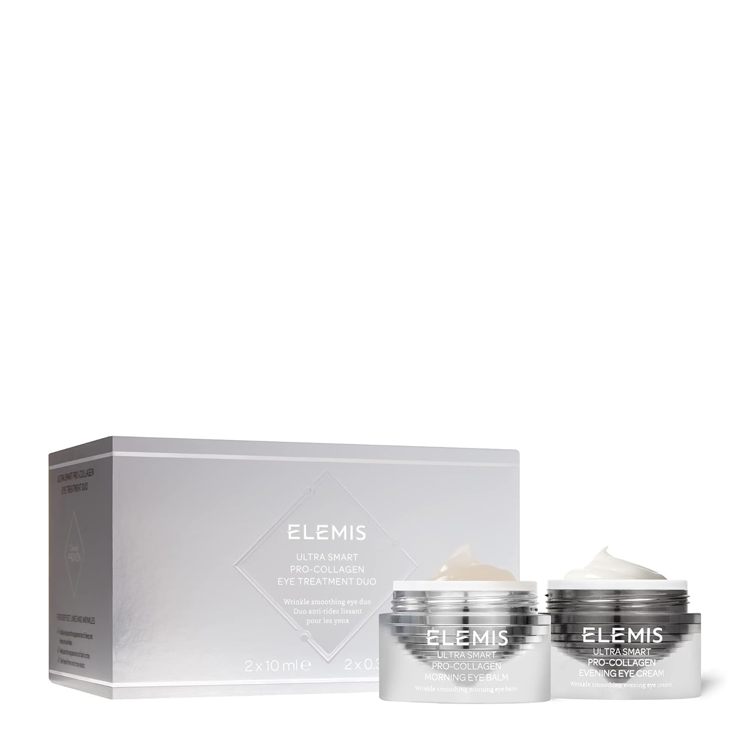 ELEMIS ULTRA SMART Pro-Collagen Eye Treatment Duo | Day & Night Treament System and Tool Rejuvenates, Smoothes, and Tightens the Eye Contour | 10 mL : Beauty & Personal Care