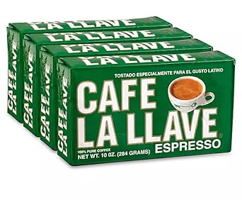 Café La Llave Espresso, Dark Roast, Fine Grind bricks