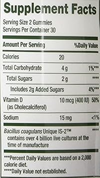 Nature'S Bounty Probiotic Gummies, 120 Count