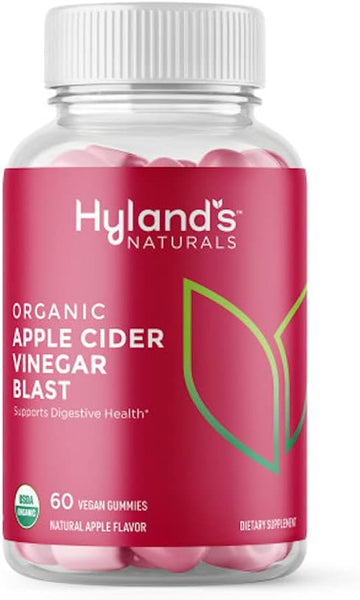 Hyland'S Organic Apple Cider Vinegar Blast Gummies, Digestive Health Support, 60 Vegan Acv Gummies (30 Days)