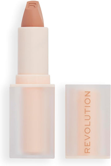 Makeup Revolution Lip Allure Soft Satin Lipstick, Satin-Luxe Finish, All-Day Wear, Berry Boss