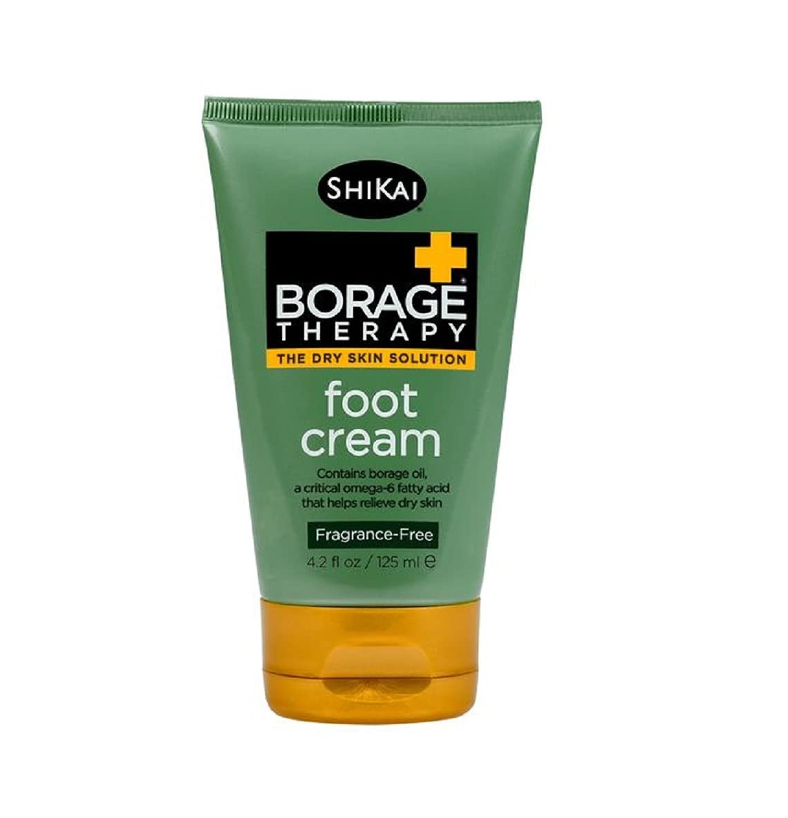 SkiKai Borage Therapy Foot Cream (4.2 oz) | Fragrance-Free Moisturizer Lotion | Healing Care for Dry, Cracked Heels | With Borage Seed Oil