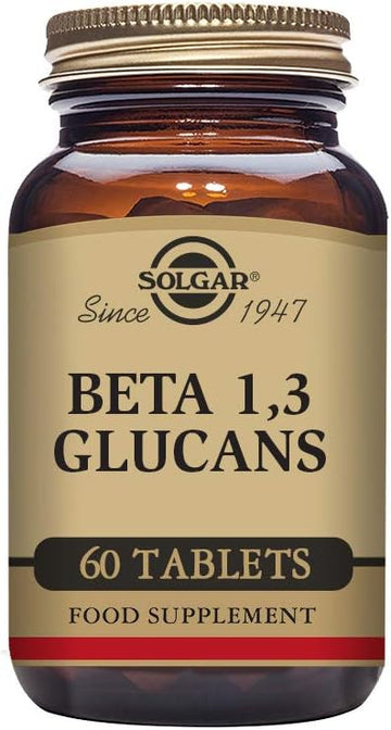 Solgar Beta Glucans - 60 Tablets - Non-GMO, Vegan, Gluten & Dairy Free - 60 Servings