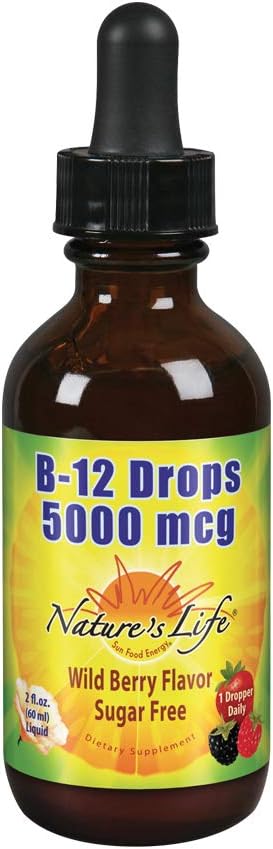Nature'S Life B-12 Drops, Methlycobalamin 4 Oz (2 Fl Oz (Pack Of 1))