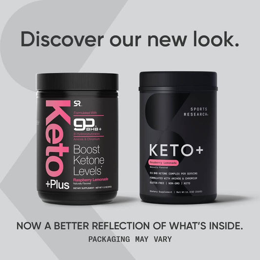 Sports Research Keto Plus Exogenous Ketones with goBHB - 30 Servings | Keto Electrolyte Powder for Hydration, Energy, Focus & Ketosis | Keto Certified, Vegan Friendly (Raspberry Lemonade)