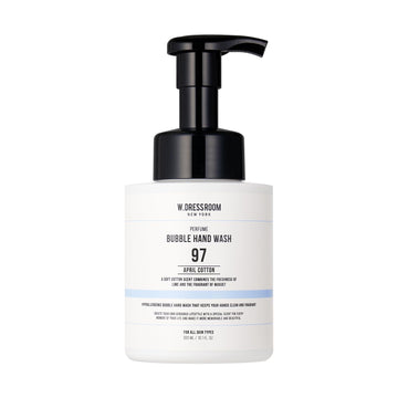 W.Dressroom No.97 April Cotton Perfumed Foaming Hand Wash – Soft Foaming Cleanser With Fresh Citrus Musk Aroma Of Lime And Vanilla, Gentle On Skin (10.1 Fl Oz)