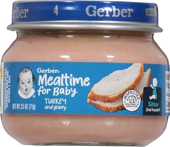 Gerber Turkey & Gravy Baby Food, 2.5 Oz