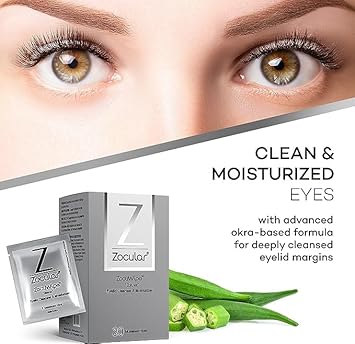 Zocuwipe Eyelid Wipes Eyelid Cleanser And Moisturizer Pads 30Ct + Zocular Zocuzap Facial Wipes 30 Ct Bundle