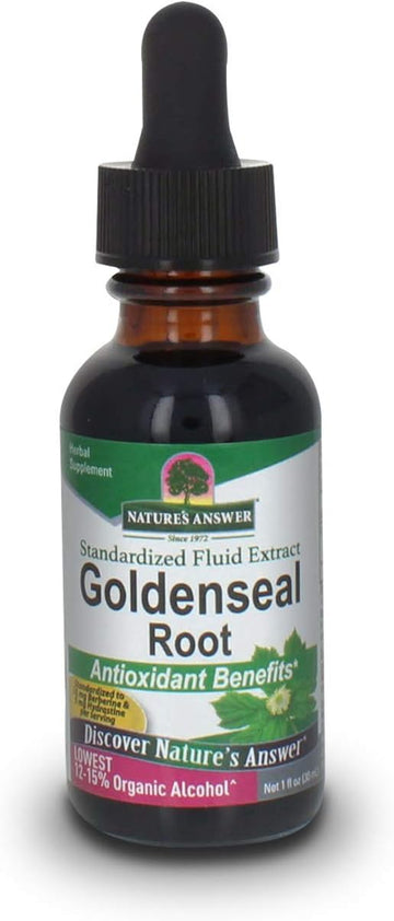 Nature'S Answer Goldenseal Root With Organic Alcohol 1   | Promotes Overall Wellness | Natural Immune Booster | Inammatory Reducer
