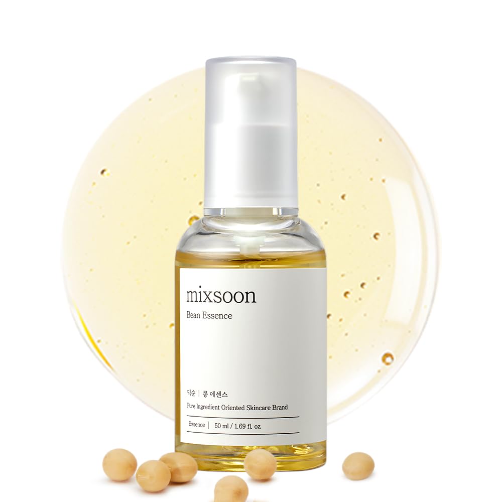 Mixsoon Bean Essence 0.68 Fl. Oz. / 20Ml Fermented Beans Exfoliating Hydrating Moisturizer For Korean Glass Skin Care