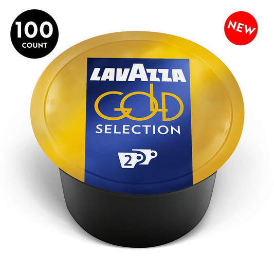 Lavazza Blue Espresso Gold Selection 2 Coffee Capsules (Pack Of 100) ,Value Pack, Blended and roasted in Italy, Medium Roast with Honey and almond aromatic notes