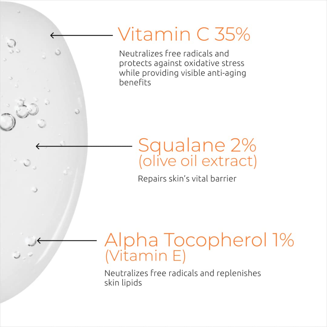 35% Vitamin C Serum for Face and StimuBrush Facial Cleansing Brush by DS Laboratories : Beauty & Personal Care