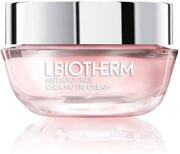 Biotherm Aquasource Cica Nutri Cream, For Dry To Normal Skin. Infused With Centella Asiatica And Biotech Plankton For Soothed, Softer And Luminous Skin, 1.7 Fl. Oz