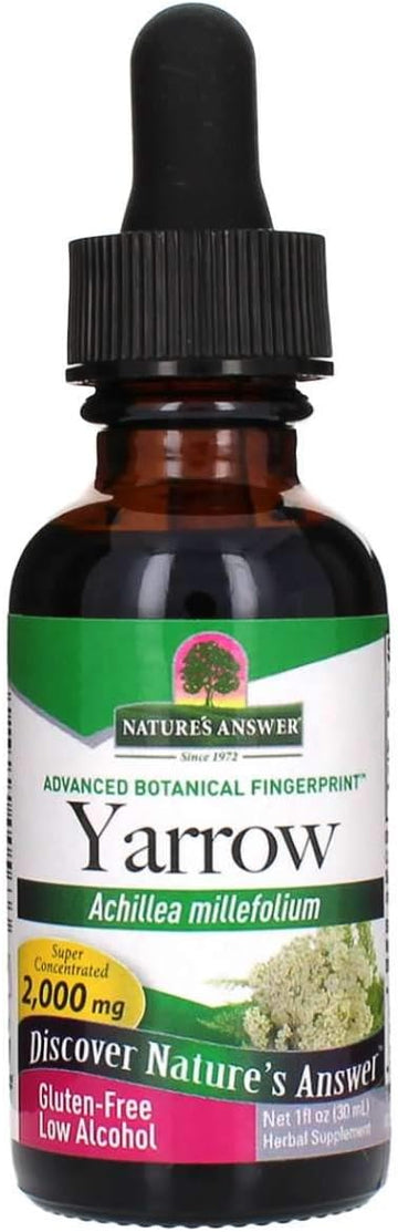 Nature'S Answer Yarrow Owers Dried Herb With Organic Alcohol, 1-  | Promotes Reduction Of Inammation | Digestive Support
