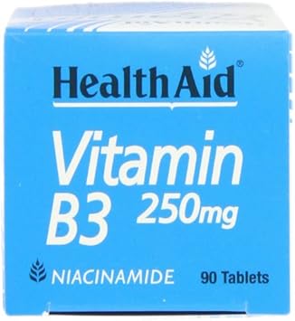 HealthAid Vitamin B3 (Niacinamide) 250mg - Prolong Release - 90 Tablets : Amazon.co.uk: Health & Personal Care