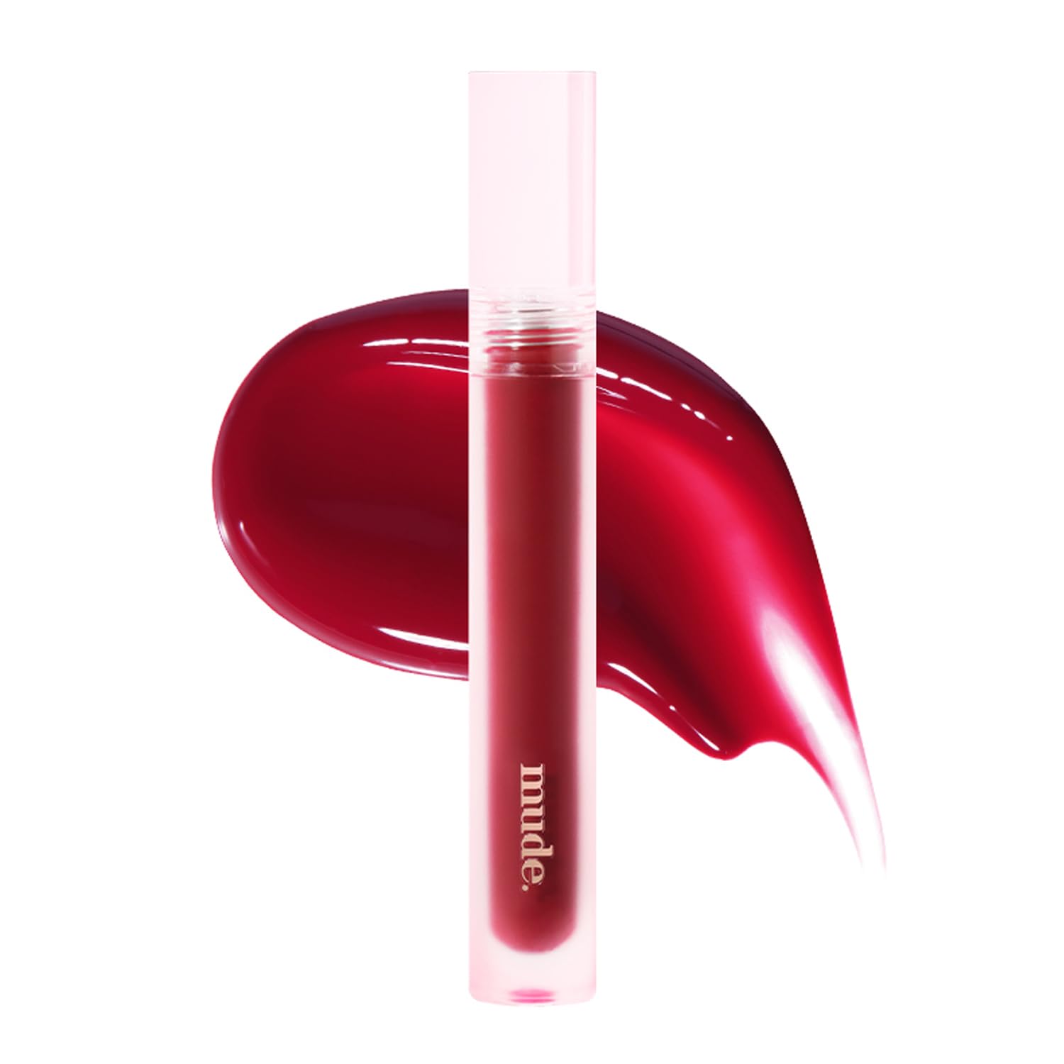 Mude Glacé Lip Tint 08 Cold Cherry Long-Lasting Liquid Stain Buildable Layer With Glossy Finish For Juicy Glowy Lips K-Beauty K-Cosmetics