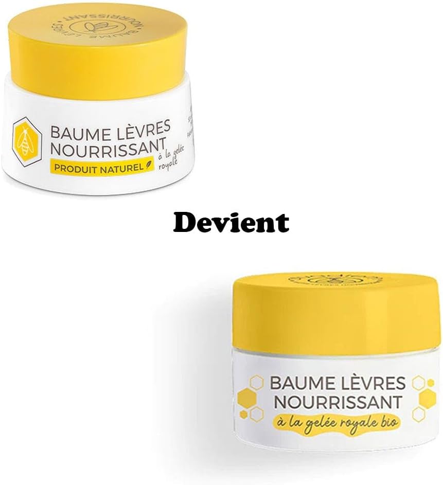 Alvadiem Baume Lèvres Nourrissant Gelée Royale 6g Bio pour Peau Sensible, Peau Sèche