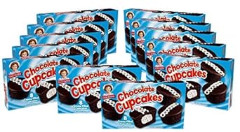 Little Debbie Chocolate Cupcakes, 96 Chocolate Cupcakes Filled with Creme (12 Boxes)